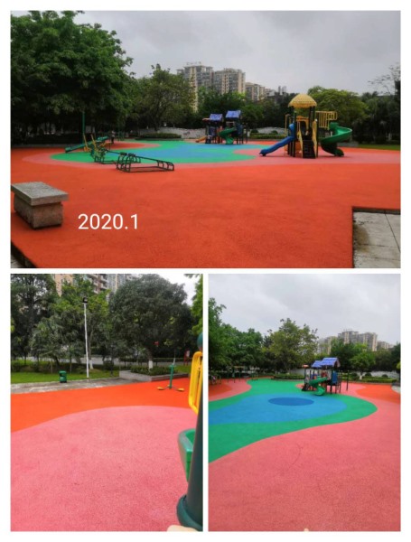 廣東省江門市開平人民公園，epdm1600平方